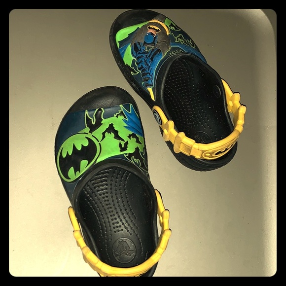 batman crocs size 12